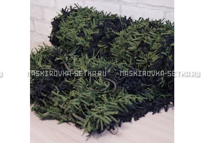 Маскировочная сеть Зеленя 2х3 м (зелено-черная) – купить по цене 3200 руб. в интернет-магазине в городе Ставрополь картинка 4